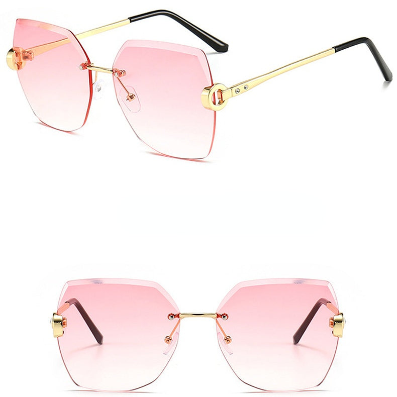 Wholesale Frameless Metal Sunglasses AC
